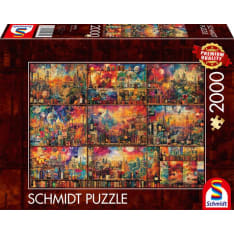 Schmidt Indulgent downtime: travels with books and wine 2000p puzzle
