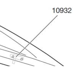 Thule TH 10932 lock tab for the top cover of the box