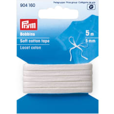 Prym 5 mm pehmeä puuvillanauha