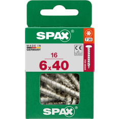 Spax T-Star Plus 6x40 cup head 16pcs universal screw