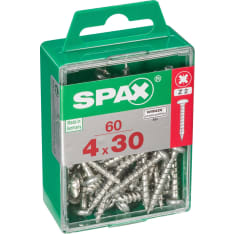 Spax T-Star Plus 4x30 dome base 60pcs universal screw
