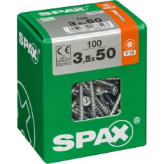 Spax TX 3.5x50 countersunk universal screw