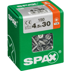 Spax TX 4,5x30 uppokanta yleisruuvi