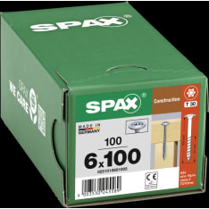 SPAX Wood construction screw Washer head T-STAR plus partial thread WIROX A9J 6x100 100 pcs