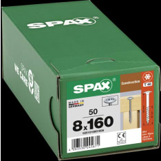 SPAX Wood construction screw Washer head T-STAR plus partial thread WIROX A9J 8x160 50 pcs