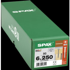 SPAX Wood construction screw Washer head T-STAR plus partial thread WIROX A9J 6x250 50 pcs