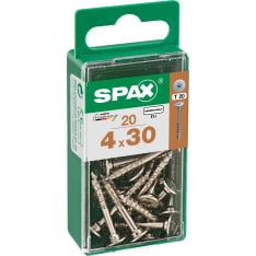 Spax TX 4x30 nickel-plated furniture screw