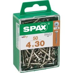 Spax TX 4x30 nikkelöity kalusteruuvi