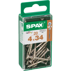 Spax TX 4x34 nickel-plated furniture screw