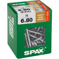 SPAX Distance screw T-STAR plus WIROX A9J 6x80 XL 75 pcs