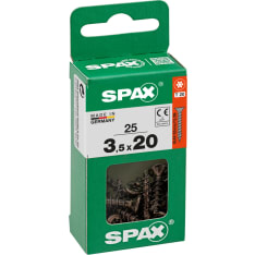 SPAX Universal countersunk T-STAR plus full thread black A2T 3,5x20 S 25 pcs
