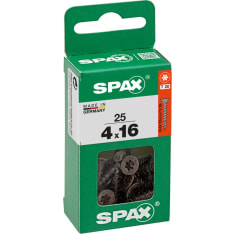 SPAX Universal countersunk T-STAR plus full thread black A2T 4x16 S 25 pcs