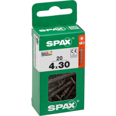 SPAX Universal countersunk T-STAR plus full thread black A2T 4x30 S 20 pcs