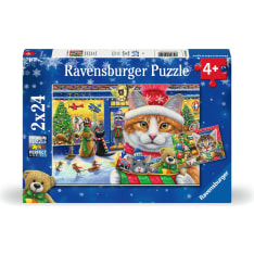 Ravensburger Christmas Kitties - 2x24p puzzle