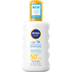 Nivea Sun Kids Sensitive Protect & Play SK50+ 200 ml aurinkosuojasuihke