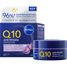 Nivea Q10 Anti-Wrinkle Sensitive Soothing 50ml yövoide
