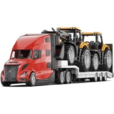 Siku 1:87 Volvo 860 with JCB Tractors: lorry and tractors
