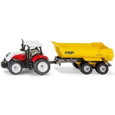 Siku Steyr with Krampe Tipping Trailer toy car
