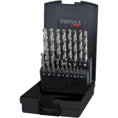 TERRAX HSS-G DIN338 19-os. 1-10mm porasarja