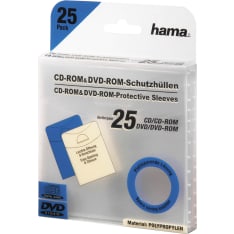 Hama CD DVD-Ficka 25-Pack protective pockets