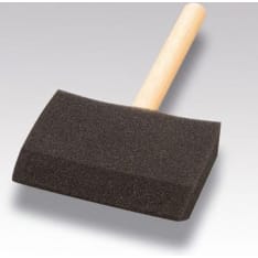 Sponge brush with wooden stick