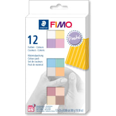 Staedtler Fimo 12x25g pastelli askartelumassa