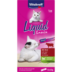 Vitakraft nauta +kissanruoho 90 g nestemäinen kissan välipala