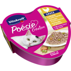 Vitakraft Poésie 85 g kanaa kasviskastikkeessa kissan ateria