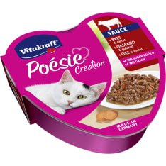 Vitakraft Poésie  85 g lihaa ja porkkanaa kastikkeessa kissan märkäruoka
