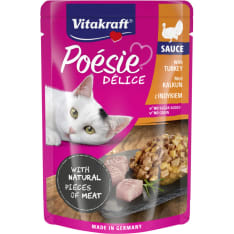 Vitakraft Poésie Délice Kalkkunaa kastikeessa kissan märkäruoka