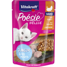Vitakraft Poésie DéliSauce Junior Turkey 85 g Cat Wet Food
