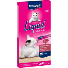 Vitakraft Maksa + Biotiini 6 x15 g kissan nestemäinen välipala