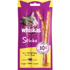 Whiskas Meat Sticks 3x6 g kanaa