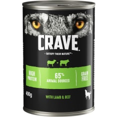 Crave 400 g Lammas & Härkä koiran ruoka