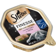 Sheba 85g Finesse Soft Paté lohta MSC kissan märkäruoka