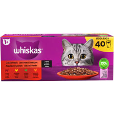 Whiskas 1+ 40 x 85 g Traditional Meals in Sauce wet cat food