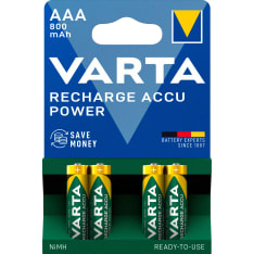 Varta Accu AAA 800 mAh 4 kpl ladattava paristo