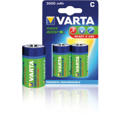 Varta Accu C 3000 mAh 2 kpl ladattava paristo