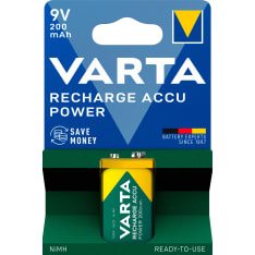 Varta Accu 9V 200 mAh ladattava paristo