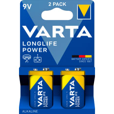 Varta Longlife Power 9V 2 kpl paristo