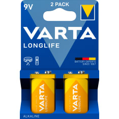 Varta Longlife 9V 2 kpl paristo