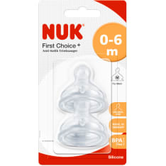 NUK First Choice+ 2kpl silikoni pullotutit