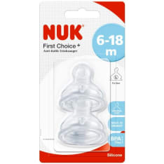 NUK First Choice+ 2kpl silikoni pullotutit