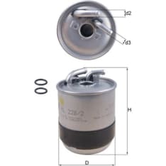 Knecht KL 228/2D Polttoainesuodatin