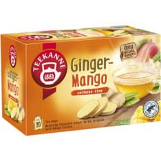 Teapot Ginger mango 20x1.75g herbal infusion tea bag