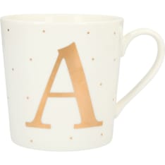 Depesche 3dl letter A mug and pink gift box