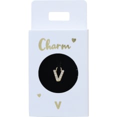 Trend Charms Nro19  Kirjain V riipus