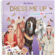 Miss Melody Around the world Dress Me Up tarrakirja