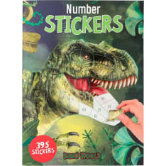 Dino World Number Sticker Book