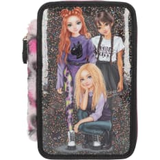TOPModel Rebel Kitty Triple Pencil Case